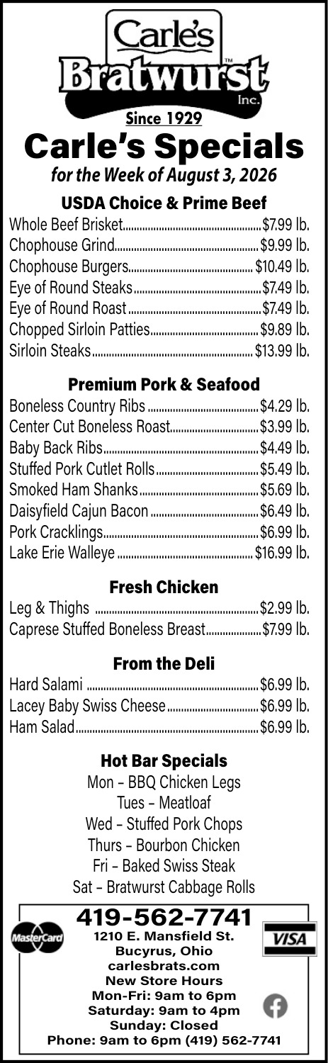 Carle's Bratwurst Inc