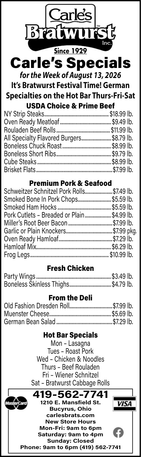 Carle's Bratwurst Inc