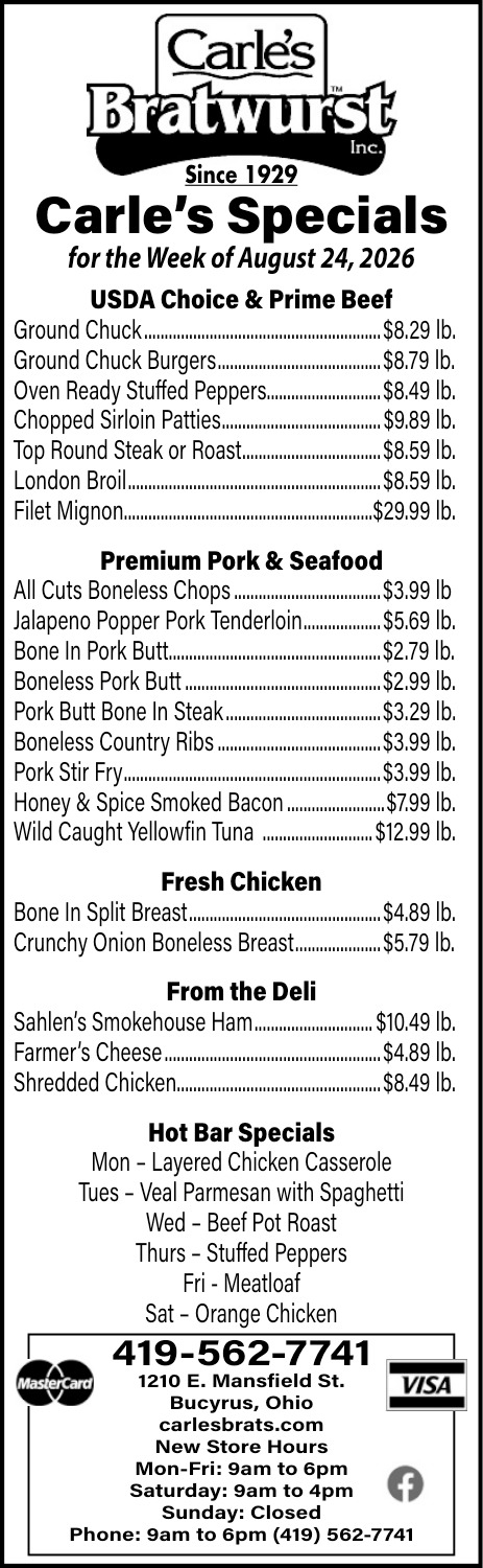 Carle's Bratwurst Inc