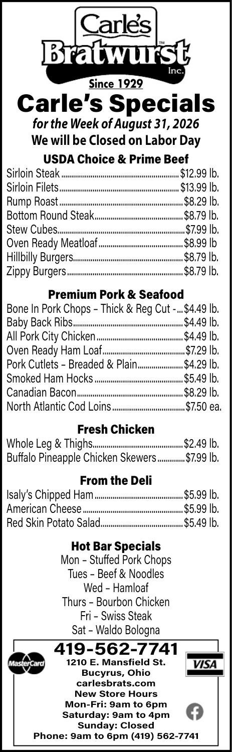 Carle's Bratwurst Inc