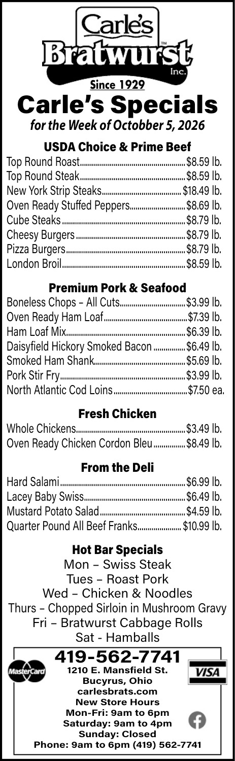 Carle's Bratwurst Inc