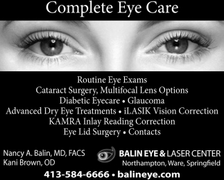 Ophthalmologist West Springfield Eye And Lasik Center Eye And Lasik Lasik And Cataract Eye Surgery In Greenfield Ma And W Springfield Ma