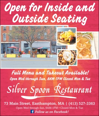 Open for Inside and Outside Seating