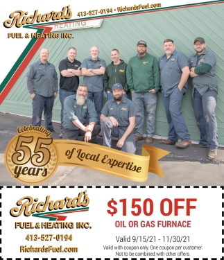 $150 OFF Oil Or Gas Furnace
