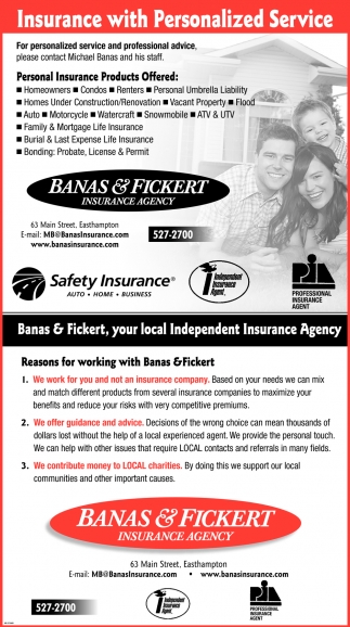 Insurance With Perfonalized Service