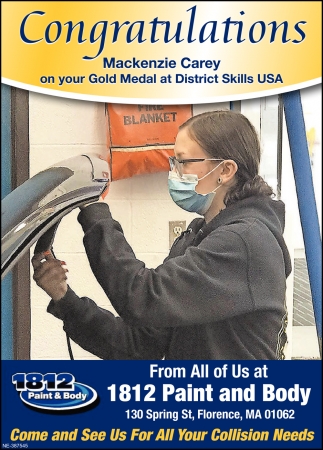 Congratulations Mackenzie Carey on Your Gold Medal at District Skills USA