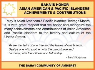 Baha'is Honor
