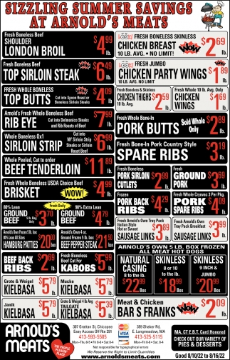 Sizzling Summer Savings at Arnold's Meats