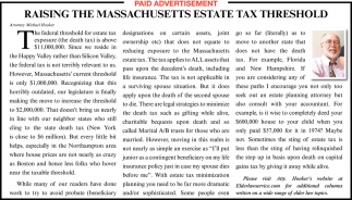 Raising The Massachusetts Estate Tax Threshold