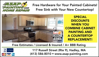 Free hardware for Your Painted Cabinets! 