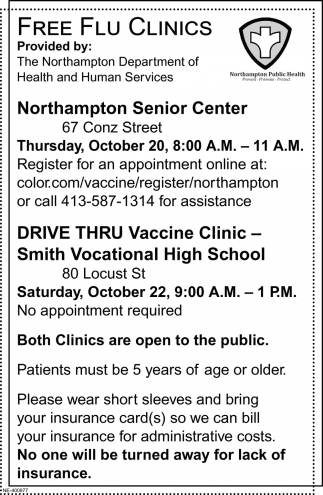 Free Flu Clinics