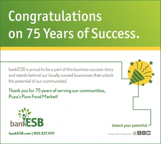 Congratulations On 75 Years os Success