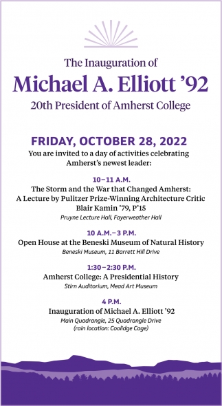 20th President of Amherst College