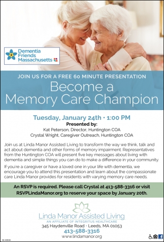 Become Memory Care Champion