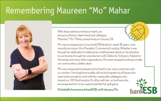 Remembering Maureen 