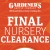 Final Nursery Clearance