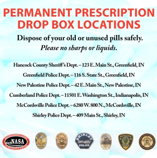 Permanent Prescription Drop Box Location