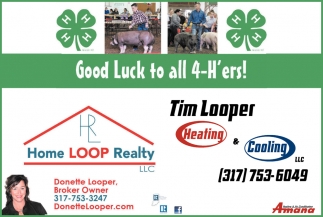 Good Luck To All 4-H'ers!