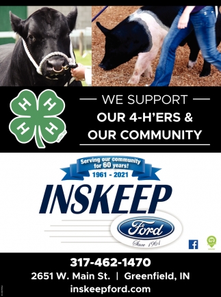 We Support Our 4-H'Ers & Our Community