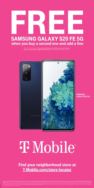 FREE Samsung Galaxy S20 FE 5G