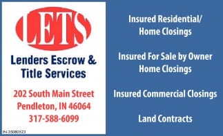 Insured Residential/Home Closings