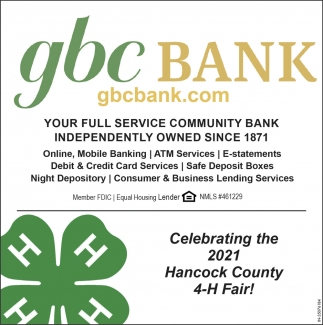 Your Full Service Community Bank Independently Owned Since 1871