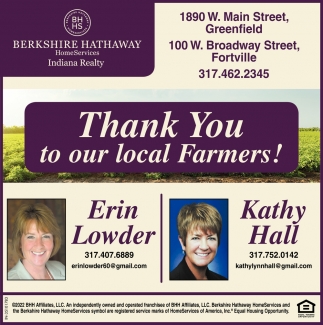 Thank You to Our Local Farmers!
