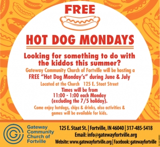 Free Hot Dog Mondays