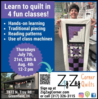 Learn To Quilt In 4 Fun Classes!