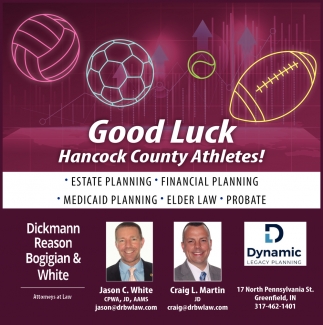 Good Luck Hancock County Athletes!