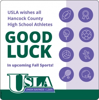 Good Luck In Upcoming Fall Sports!