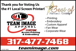 Thank You For Voting Us The #1 Local Screen Printer!