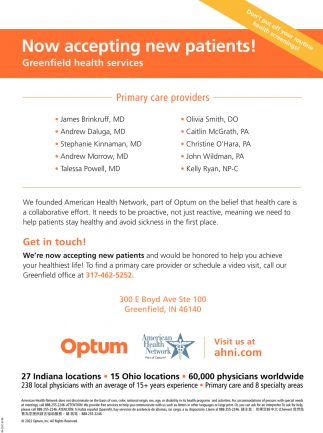 Now Accepting New Patients