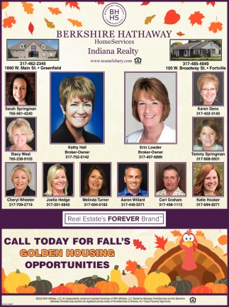 Call Today for Fall's Golden Housing Opportunities