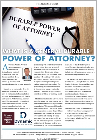 What Is A general Durable Power Of Attorney?