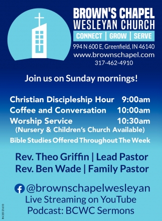Join Us On Sunday Mornings!