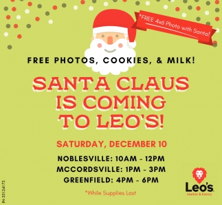 Santa Claus Is Coming To Leo's!