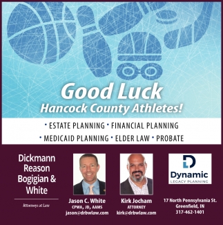 Good Luck Hancock County Athletes!