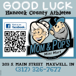 Good Luck Hancock County Athletes