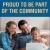 Proud to Be Part of The Community