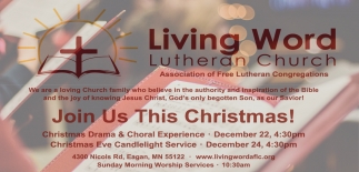 Join Us This Christmas Living Word Lutheran Church Eagan Mn