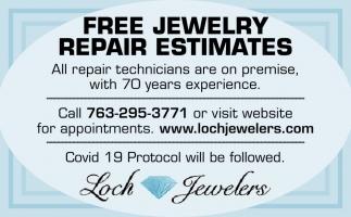 Free Jewelry Repair Estimates Loch Jewelers Monticello Mn