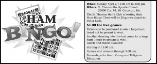 Ham Bingo!, The St. Thomas Men's Club