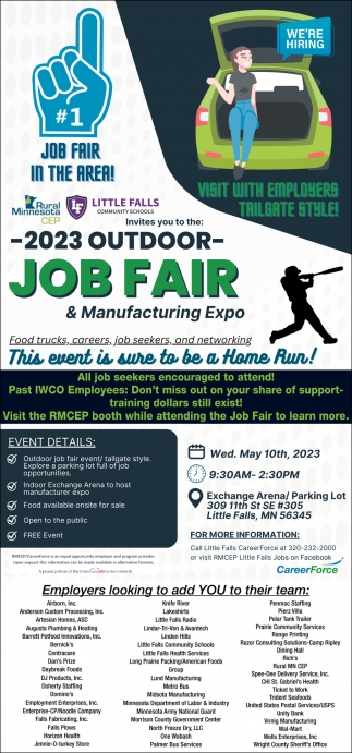 1 Job Fair In The Area!, 2023 Outdoor Job Fair & Manufacturing Expo