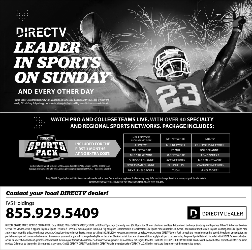 Leaders In Sports On Sunday, Directv
