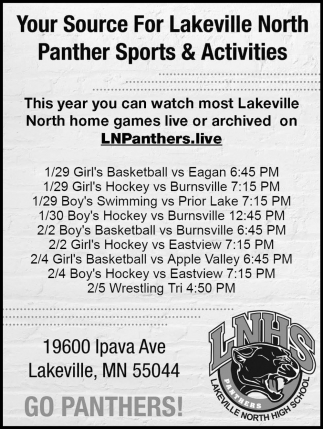 Your Source for Lakeville North Panther Sports & Activities