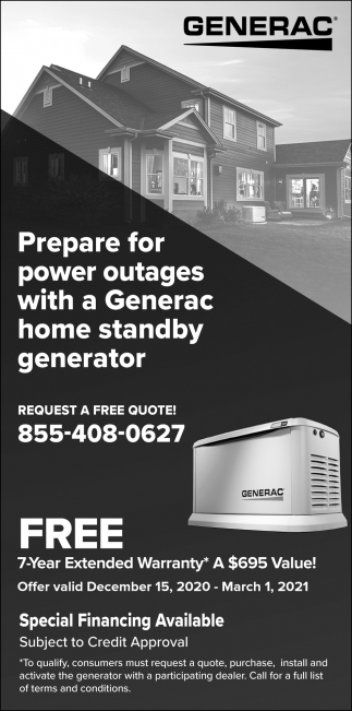 Prepare For Power Outages With a Generac Home Standby Generator