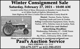 Winter Consignment Sale