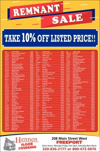 Take 10% OFF Listed Price!!