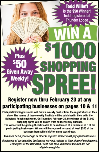 Win A $1000 Shopping Spree!